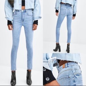 Zara TRF hi-rise super skinny jeans